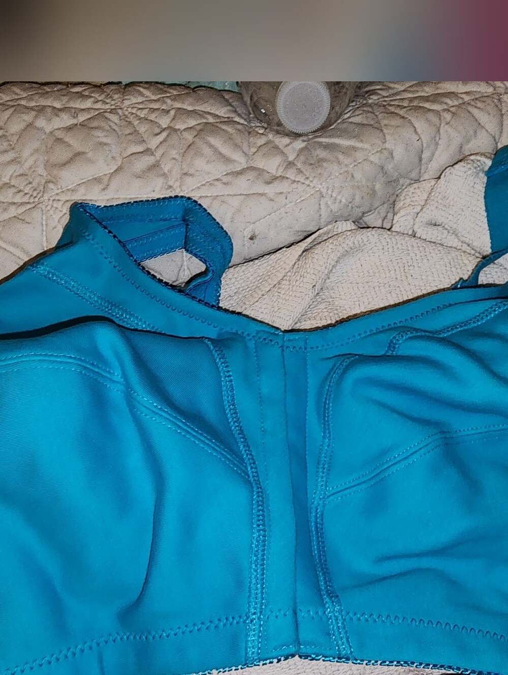 Vibrant Teal Blue Front Close Bra - Supportive Style